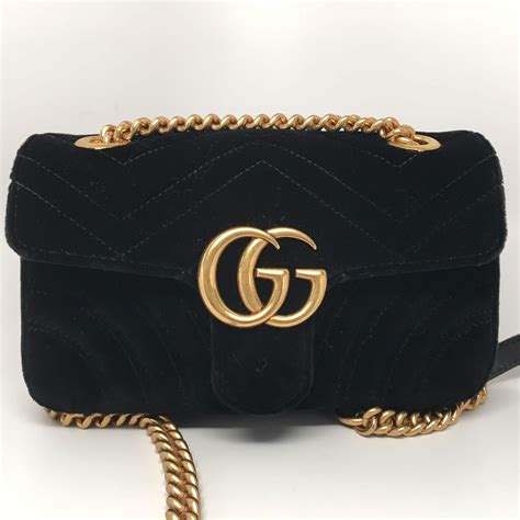 gucci black velvet small bag|Gucci marmont velvet mini bag.